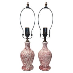 Pair of Pink Table Lamps