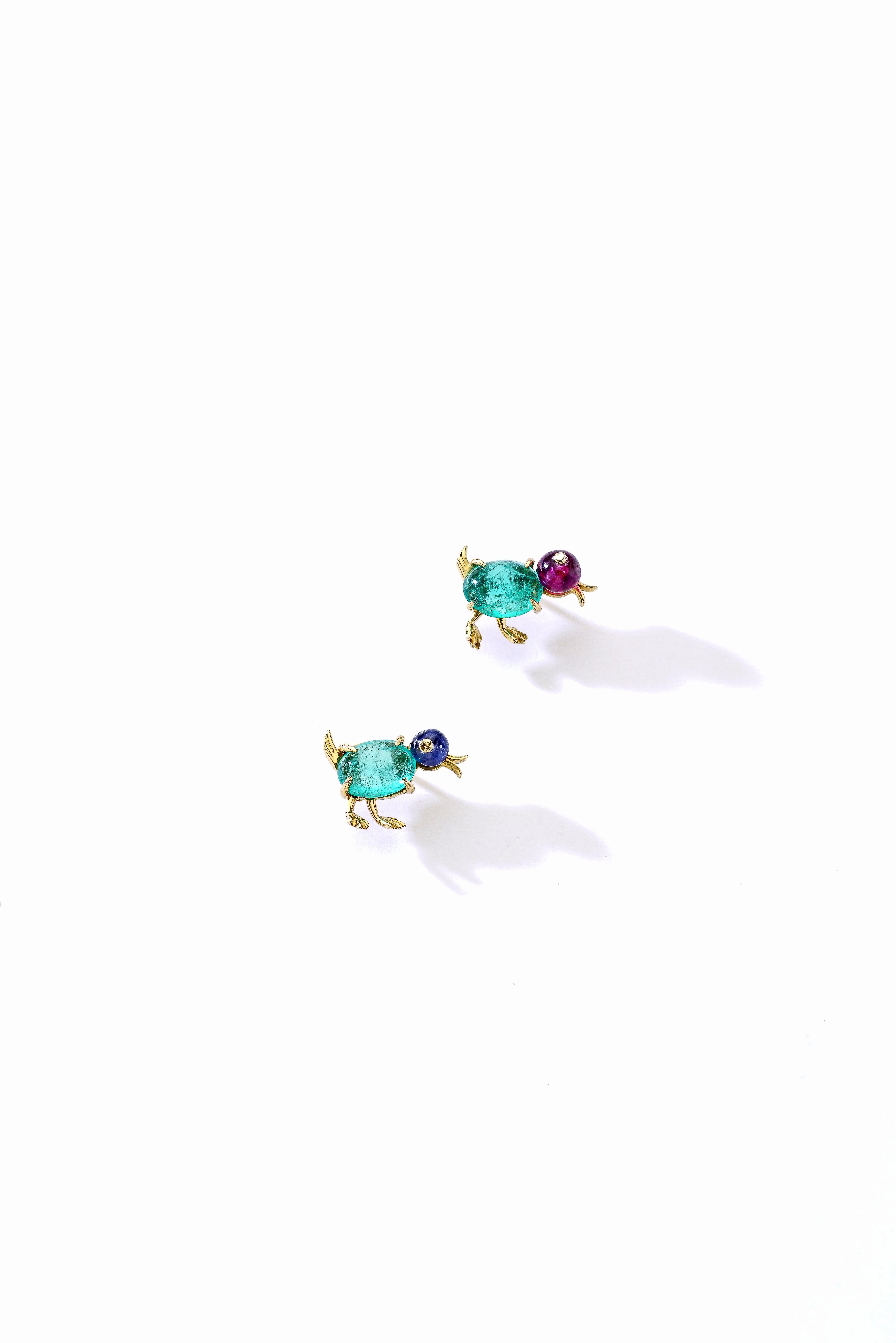 baby sapphire earrings