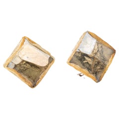 Paar ohrstecker von Line Vautrin - Talosel gold spiegel