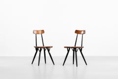 Pair of Pirkka Chairs by Ilmari Tapiovaara for Laukaan Puu Swedish