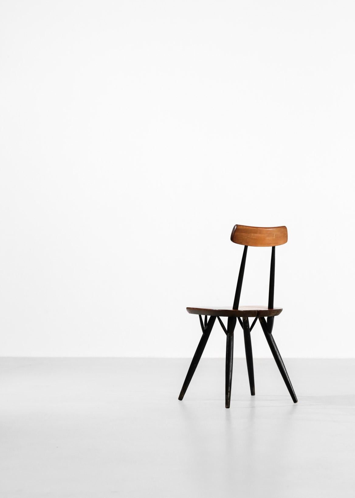 Mid-20th Century Pair of Pirkka Chairs by Ilmari Tapiovaara for Laukaan Puu Swedish