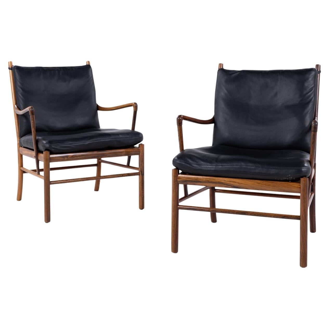 Pair of PJ 149 - 'Colonial chair' in rosewood For Sale