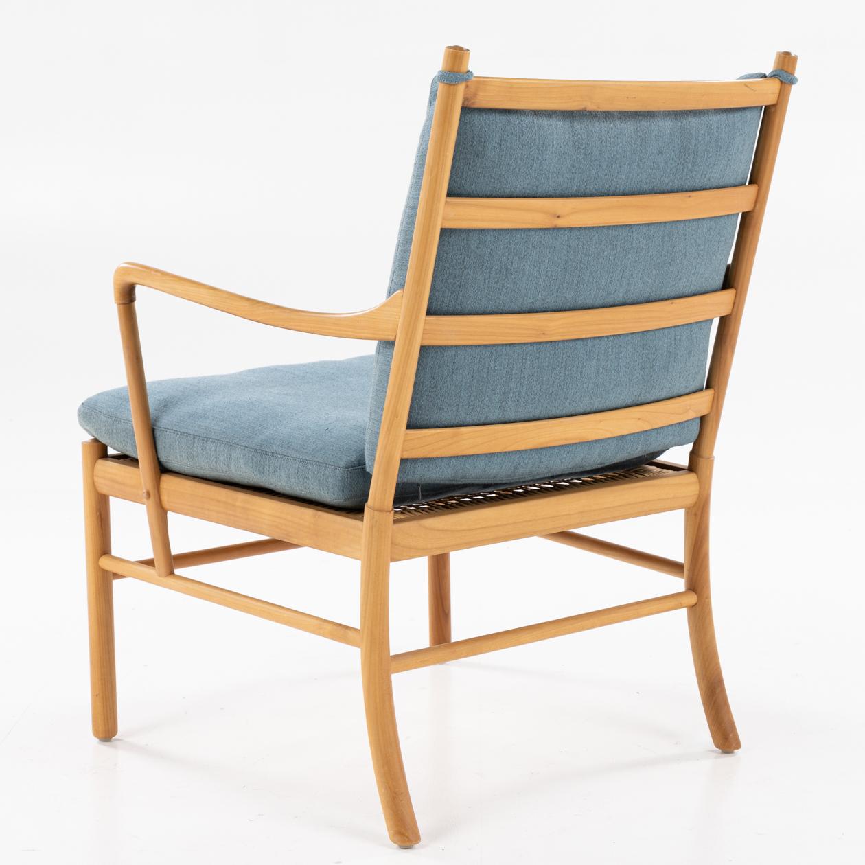 Scandinavian Modern Pair of PJ 149 - 'Colonial Chairs' in cherry wood by Ole Wanscher