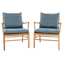Pair of PJ 149 - 'Colonial Chairs' in cherry wood by Ole Wanscher