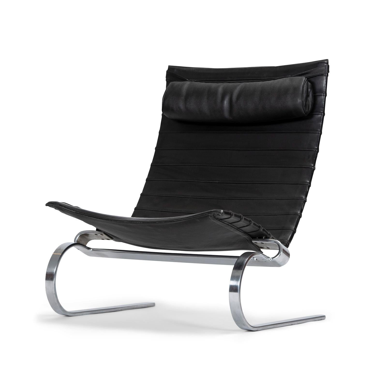 Danish Pair of PK 20 Easy Chairs by Poul Kjærholm for E. Kold Christensen For Sale