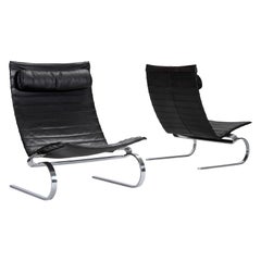 Pair of PK 20 Easy Chairs by Poul Kjærholm for E. Kold Christensen