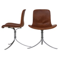 Pair of PK 9 Chairs by Poul Kjærholm