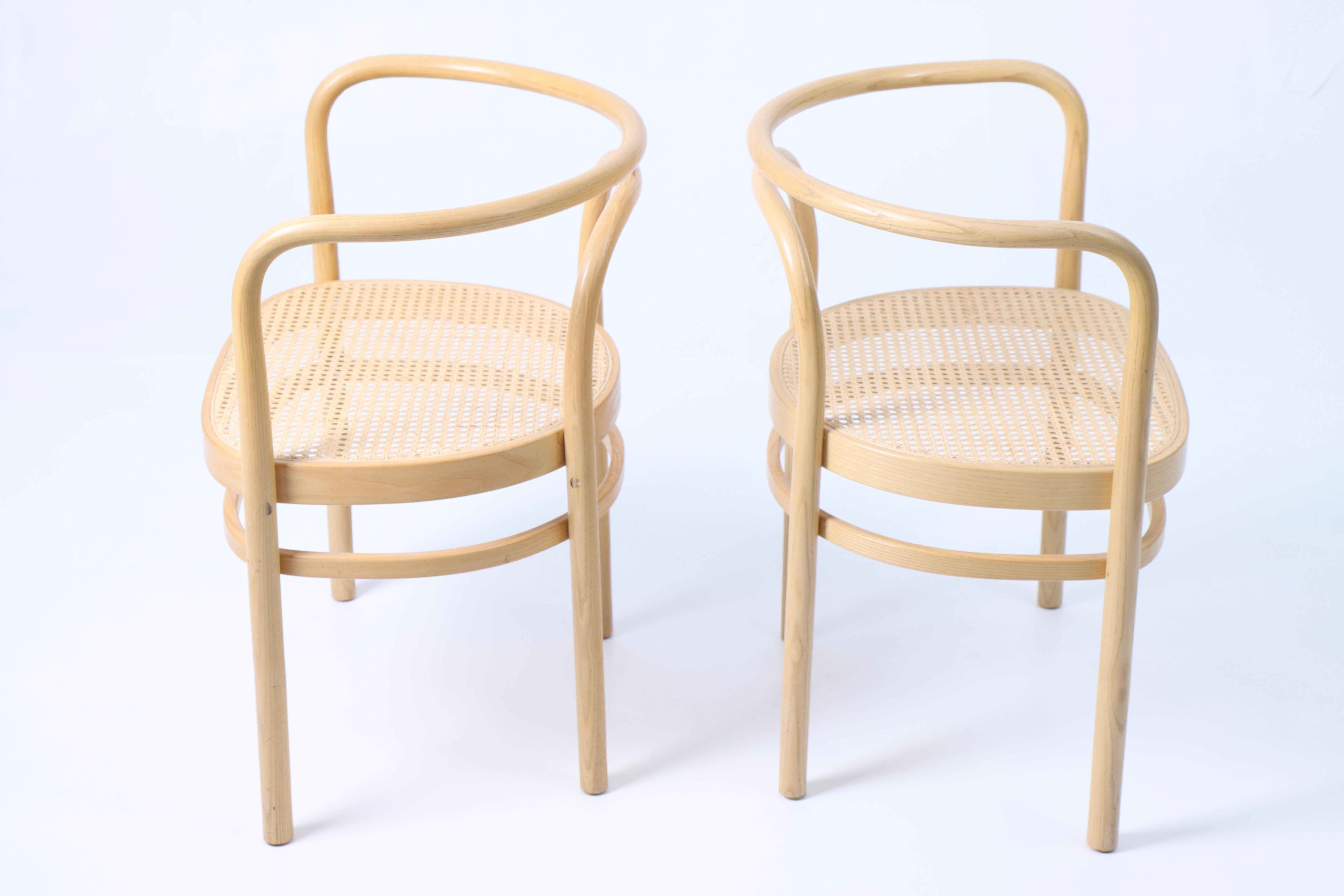 Pair of PK15 - Chair in ash - seat in original cane - Designed by MAA. Poul Kjærholm, marked with makers mark P.P. Møbler Denmark - Great condition.