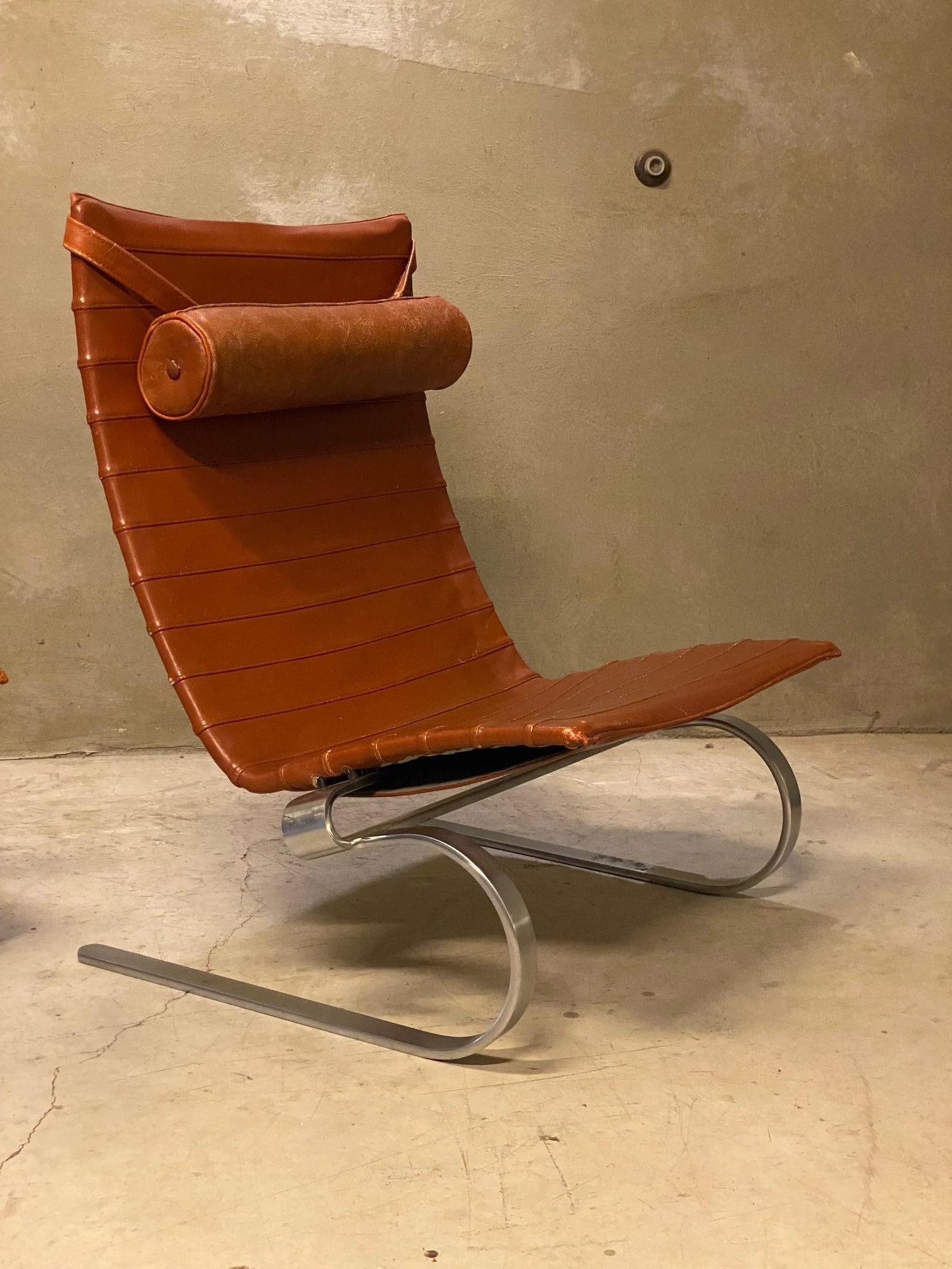 Pair of PK20 Lounge Chairs by Poul Kjærholm, Denmark, 1980's 5