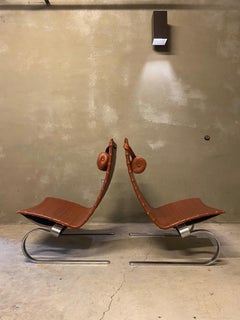 Pair of PK20 Lounge Chairs by Poul Kjærholm, Denmark, 1980's