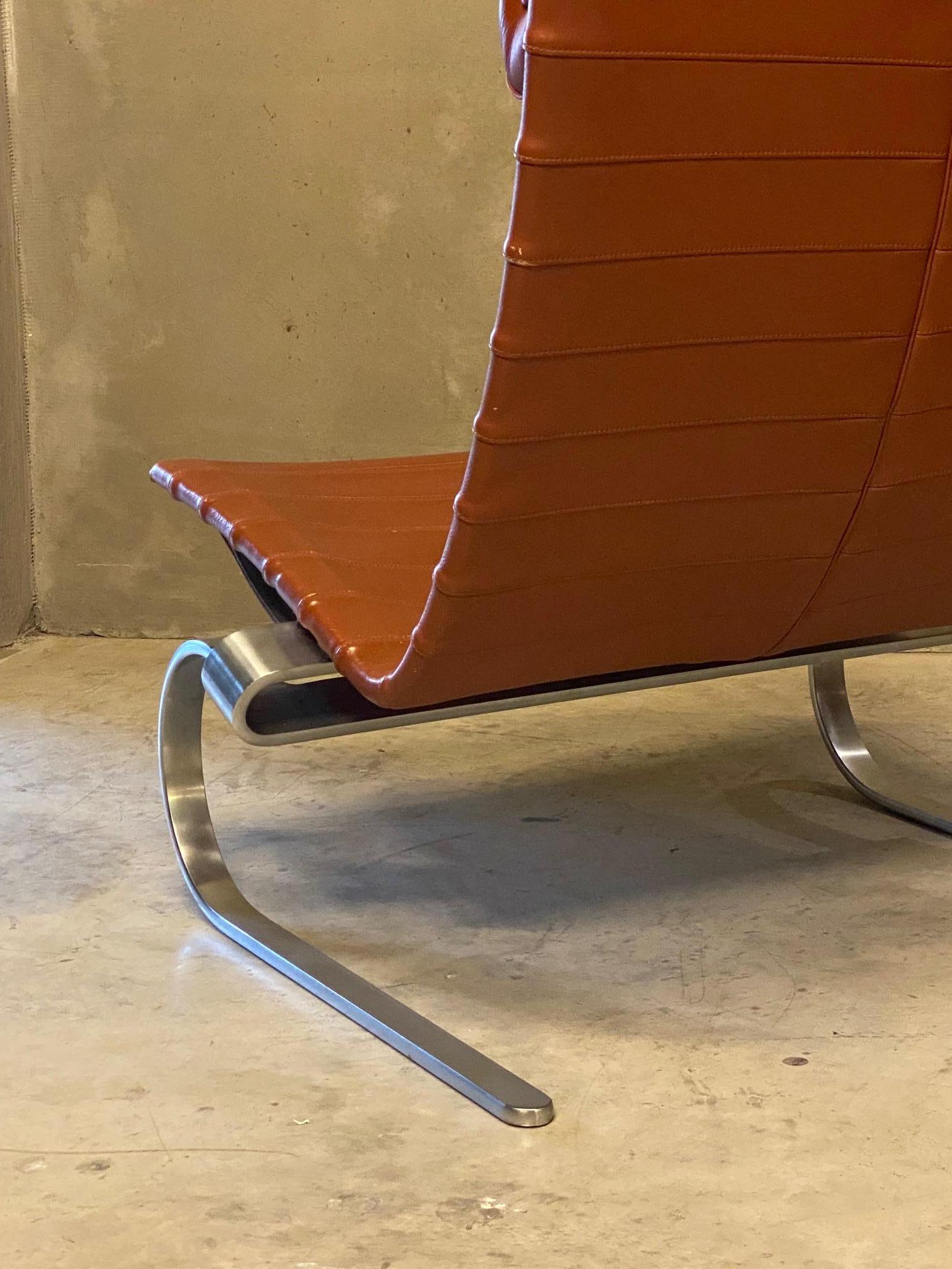 20th Century Pair of PK20 Lounge Chairs by Poul Kjærholm, Denmark, 1980's