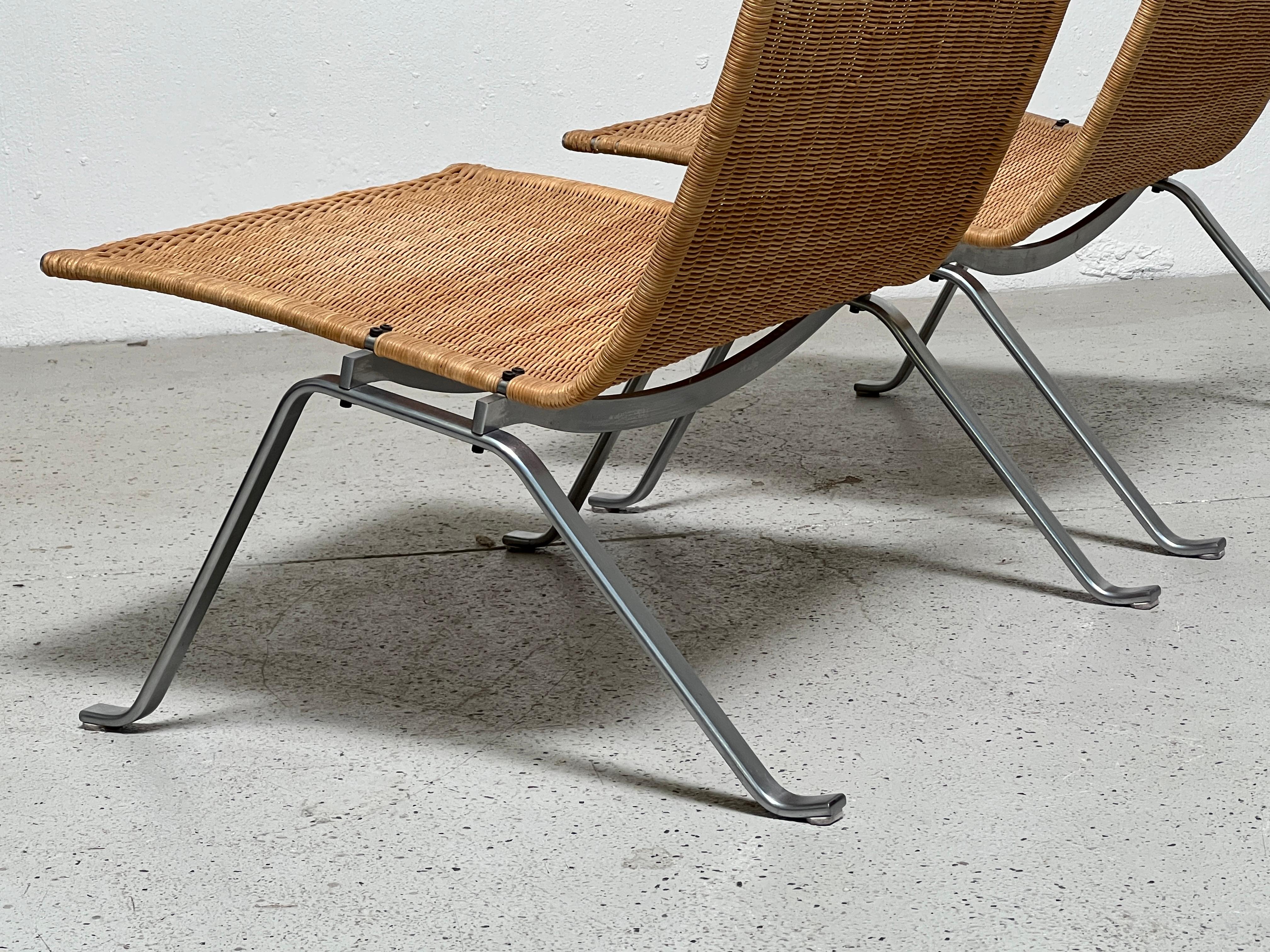 Pair of PK22 Chairs by Poul Kjaerholm for E. Kold Christensen 10