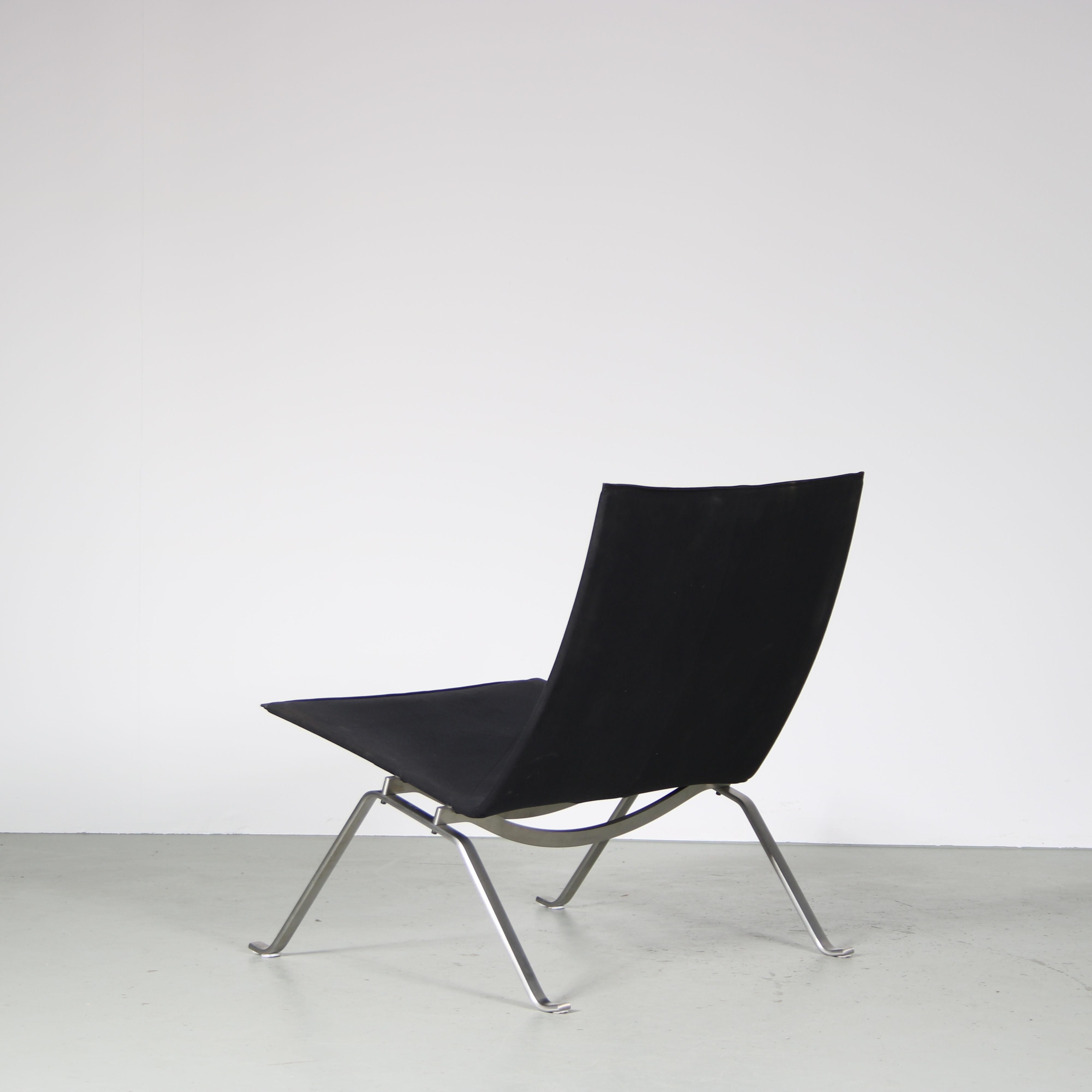 Paar PK22-Stühle von Poul Kjaerholm für Fritz Hansen, Dänemark, 2010 im Angebot 4