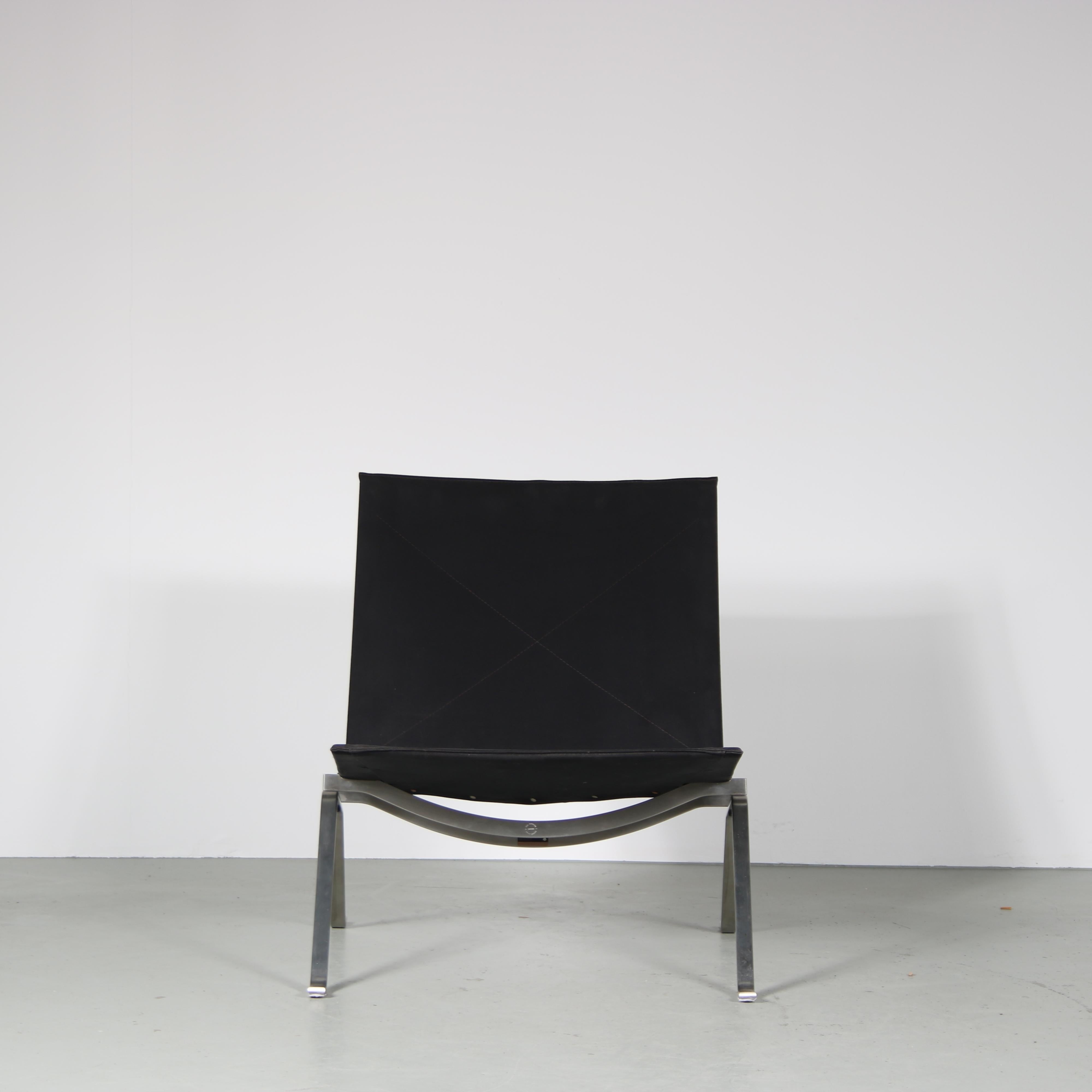 Paar PK22-Stühle von Poul Kjaerholm für Fritz Hansen, Dänemark, 2010 im Angebot 6