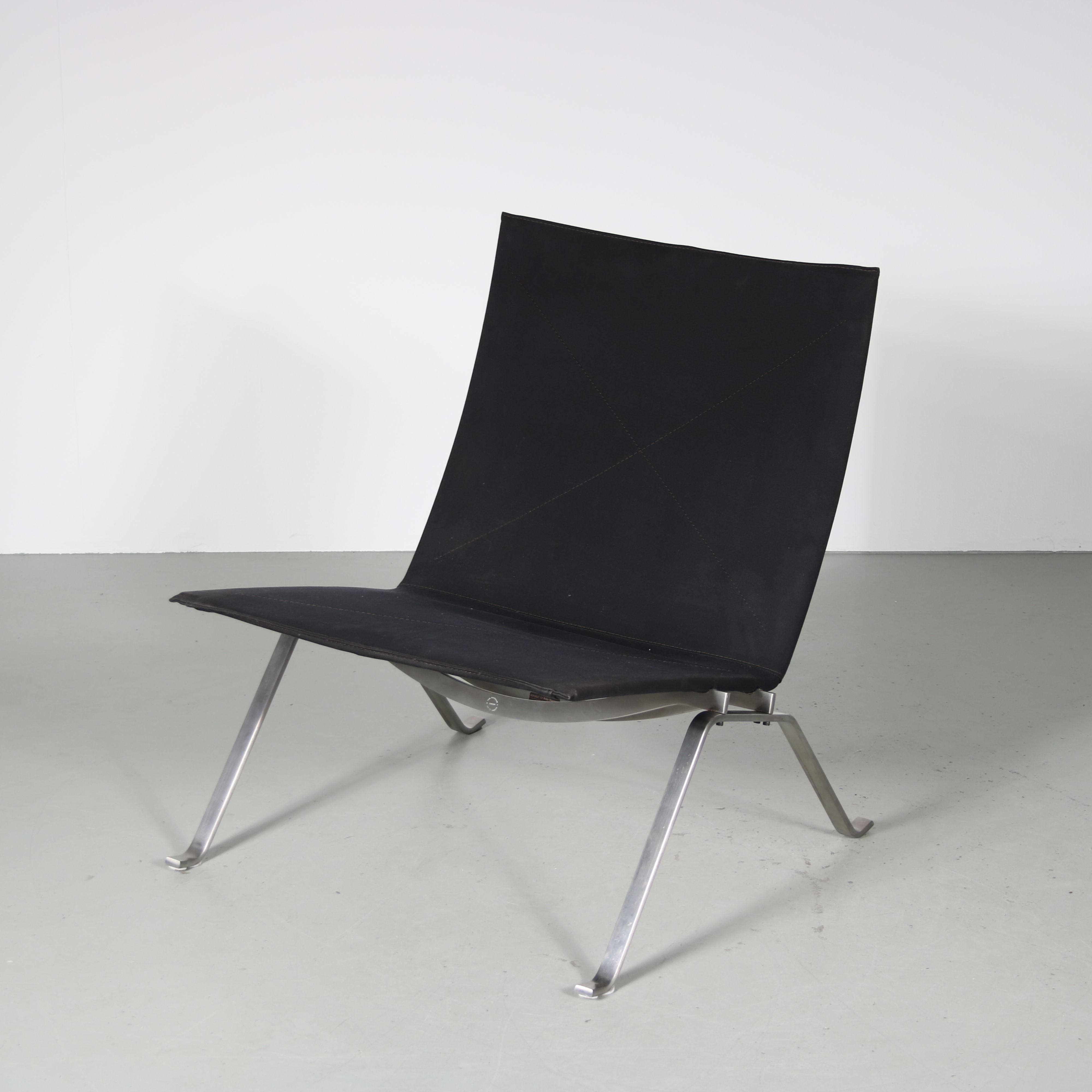 Paar PK22-Stühle von Poul Kjaerholm für Fritz Hansen, Dänemark, 2010 im Angebot 2
