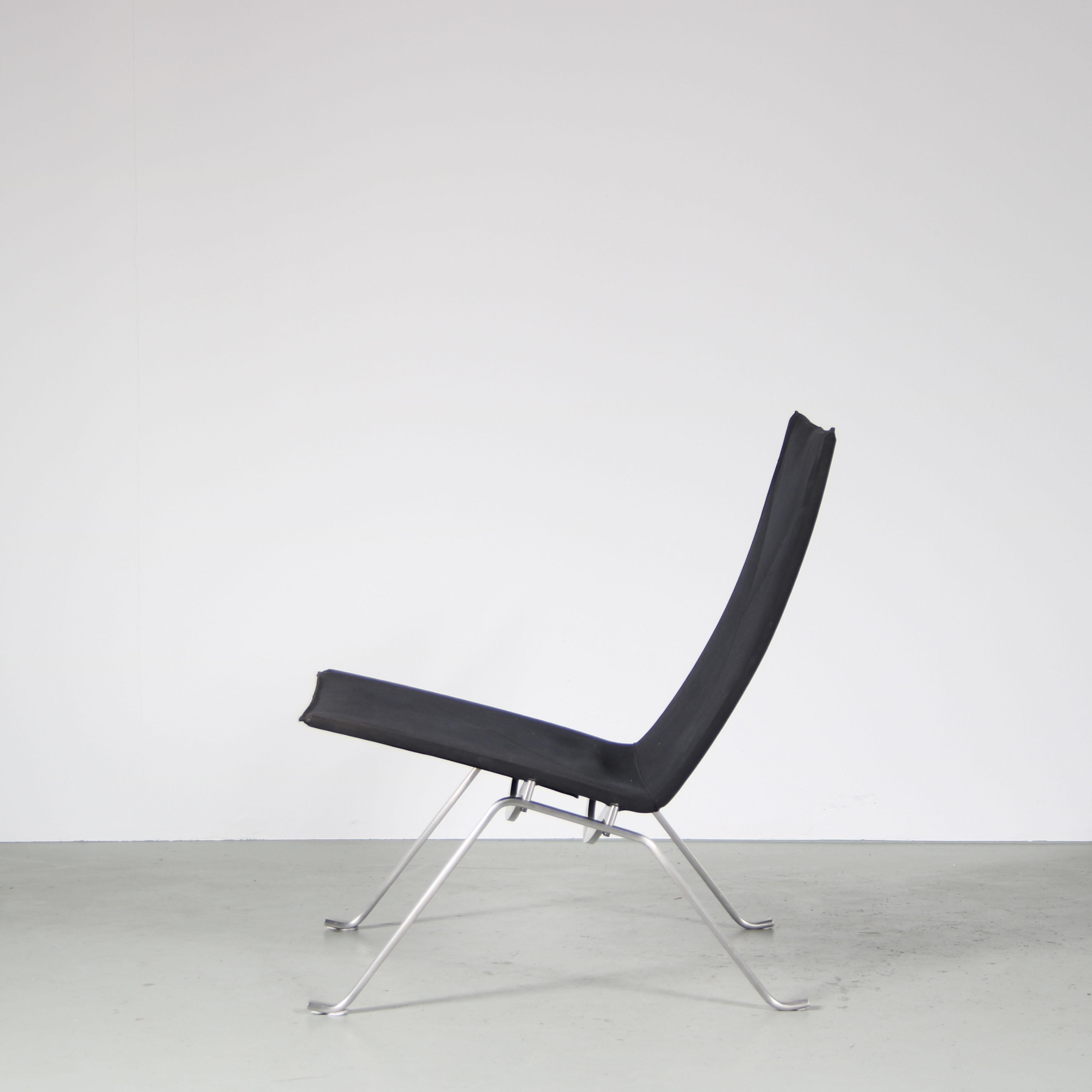 Paar PK22-Stühle von Poul Kjaerholm für Fritz Hansen, Dänemark, 2010 im Angebot 3