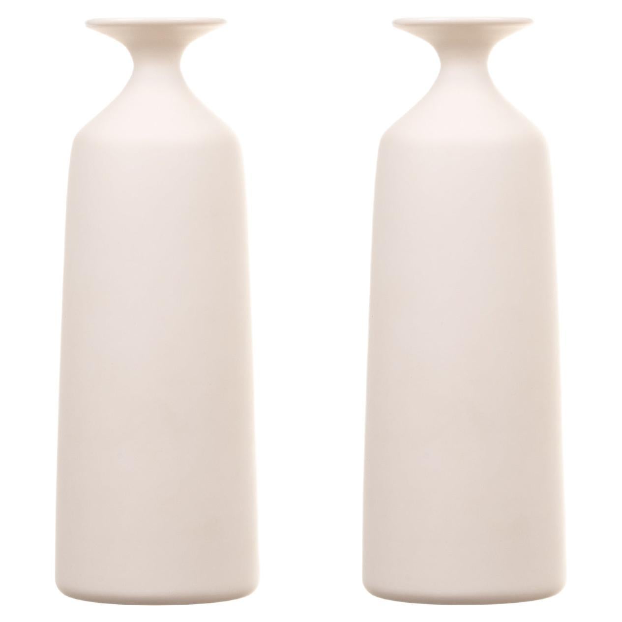 Pair of Plain Vases II  by Studio Cúze For Sale