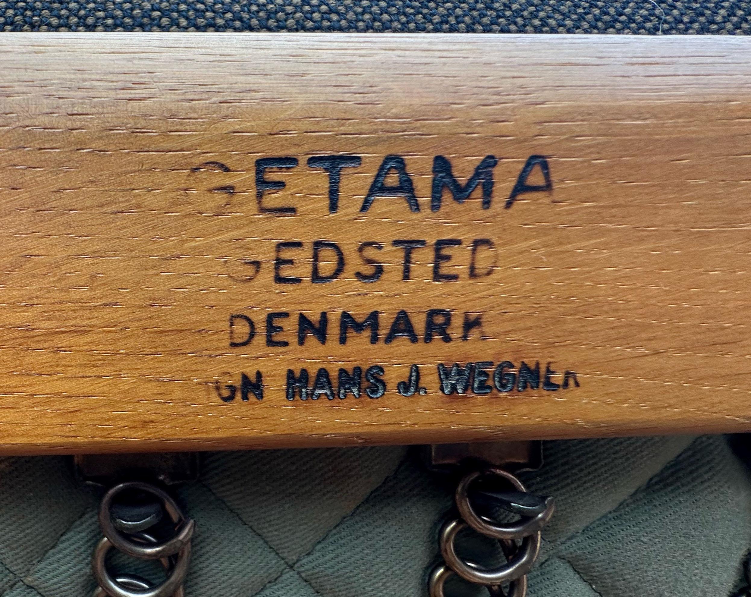 20ième siècle Paire de chaises Plank modèle GE290 de Hans Wegner pour Getama en vente