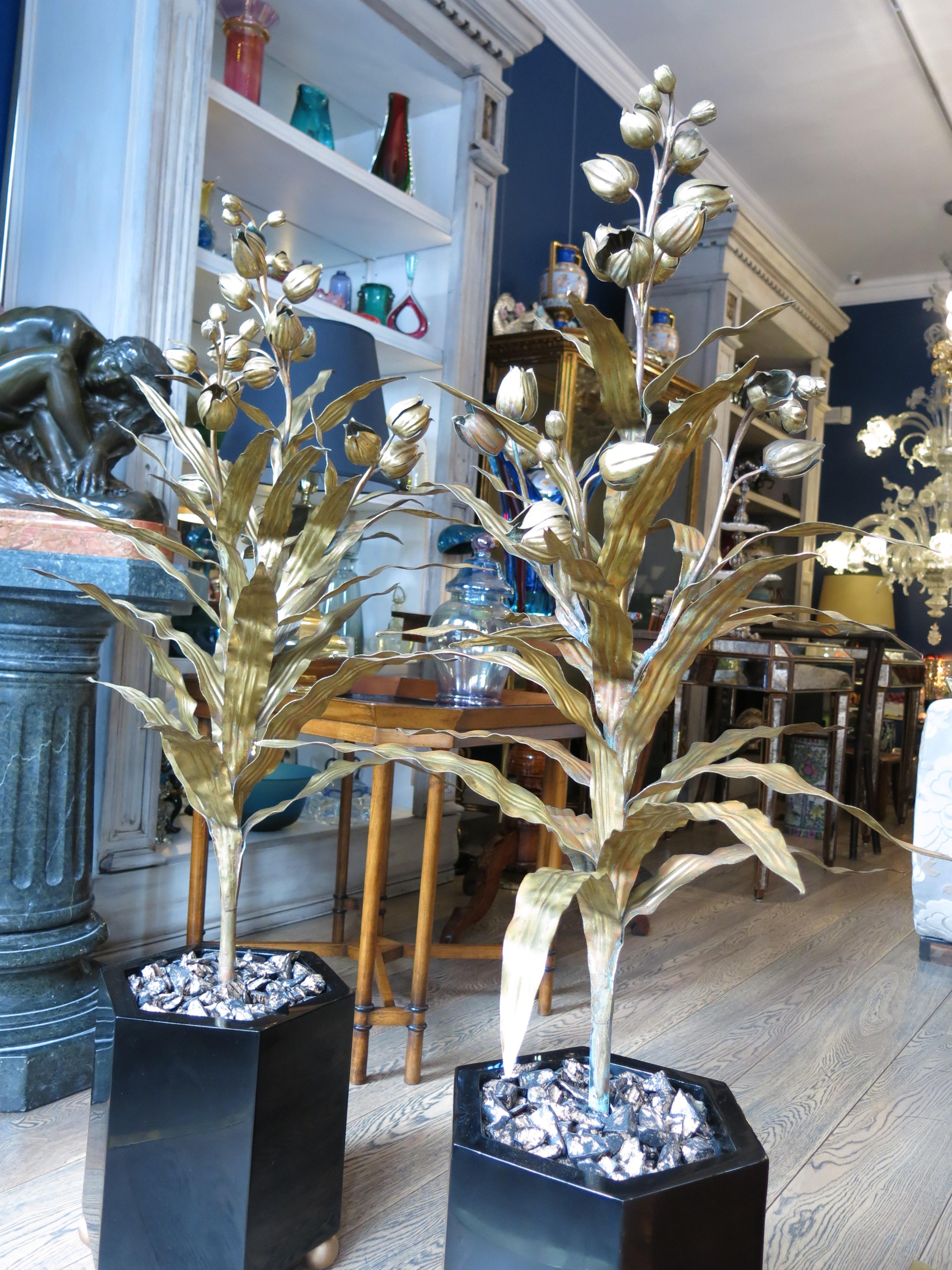 Pair of Plant Trees by Maison Jansen, Hollywood Regency For Sale 5