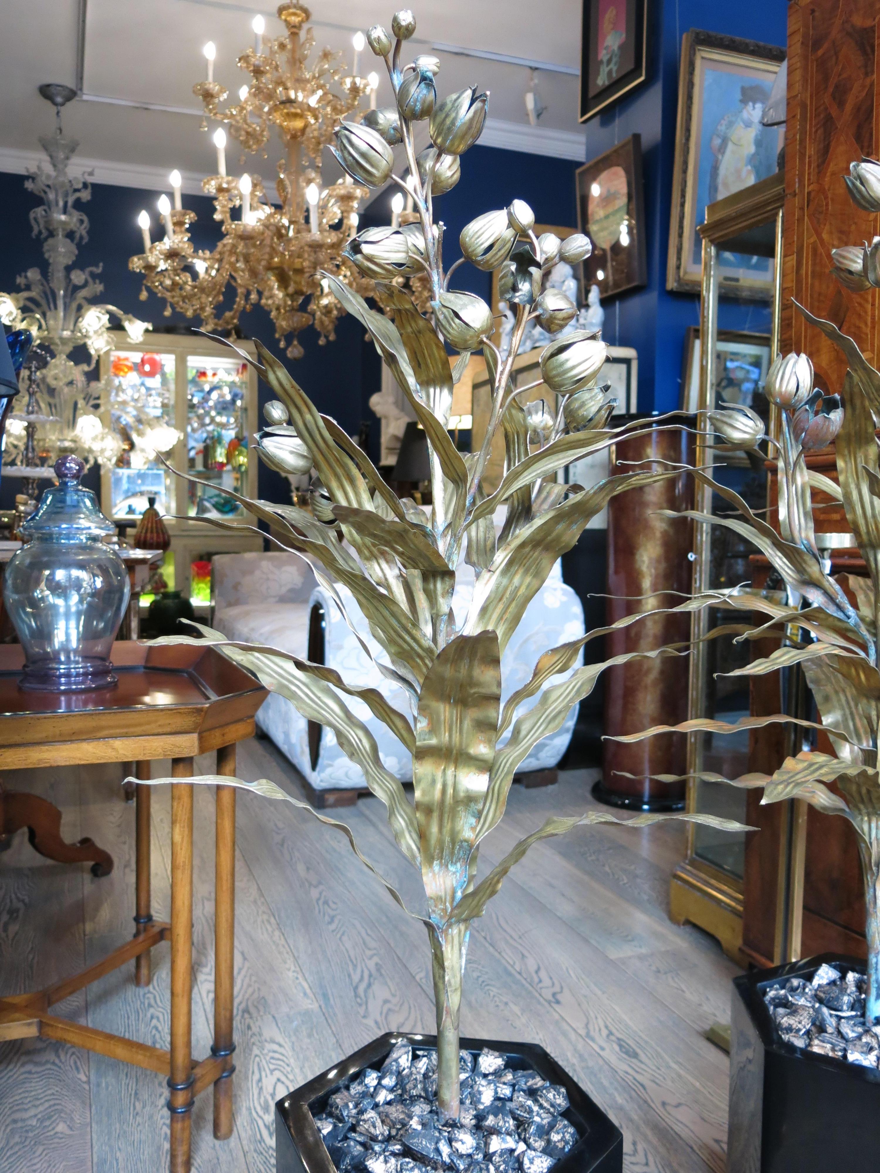 Pair of Plant Trees by Maison Jansen, Hollywood Regency In Good Condition For Sale In CABA, AR