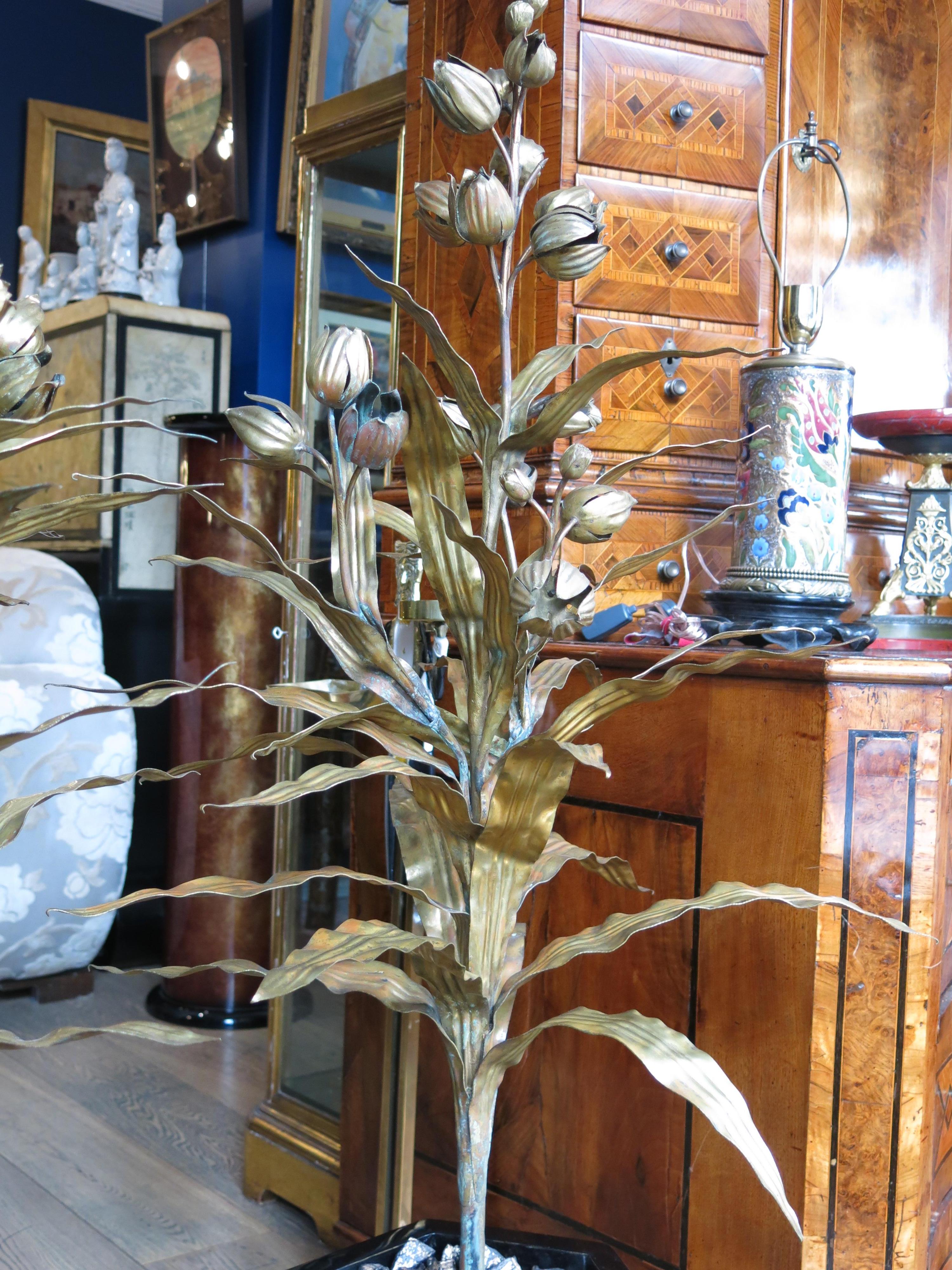 20th Century Pair of Plant Trees by Maison Jansen, Hollywood Regency For Sale