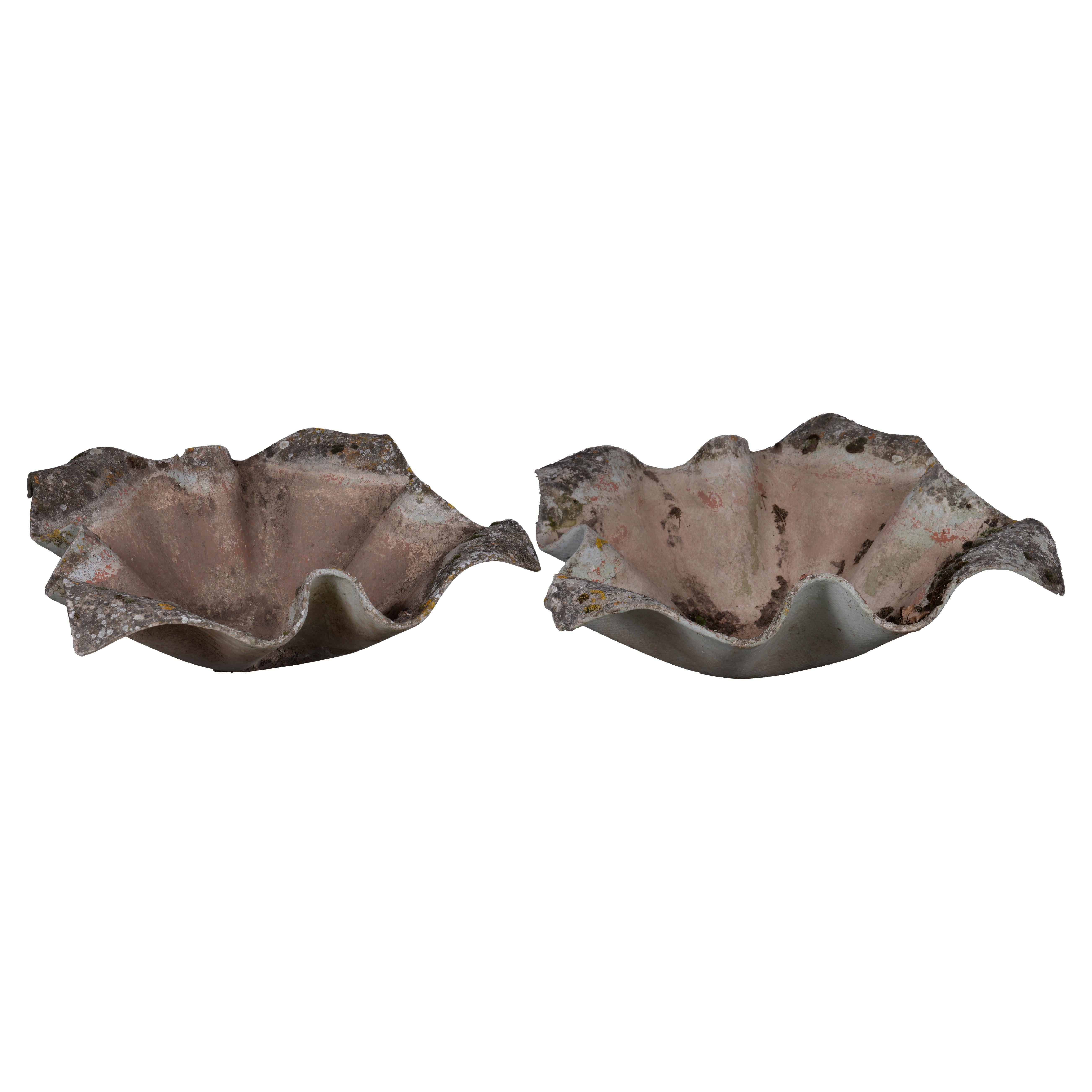 Pair of Planters in Fiber Cement by Willy Guhl For Sale