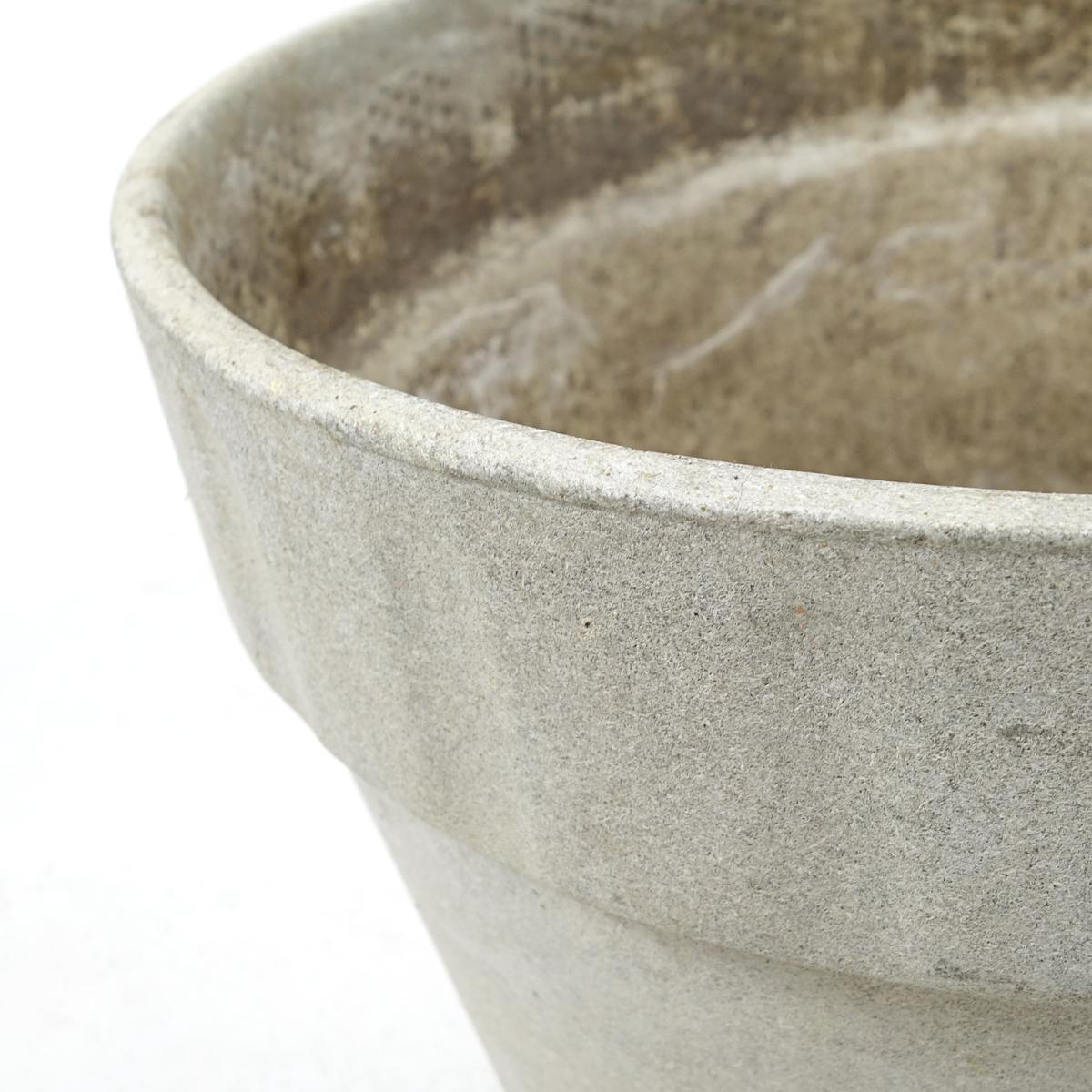 Pair of Planters in Flower Pot Shape with Ribbed Rims by Willy Guhl for Eternit 5