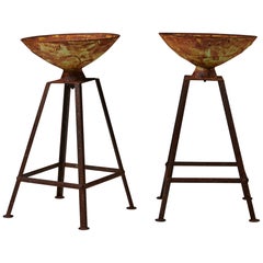 Pair of Planters ‘Mikrokosmos’ Designed by Olof Hult för Näfveqvarns Bruk