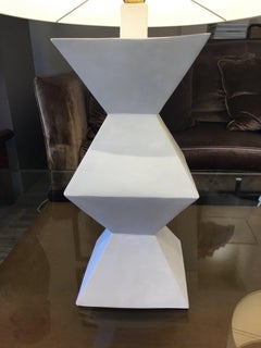 Paire de lampes cubistes et modernistes