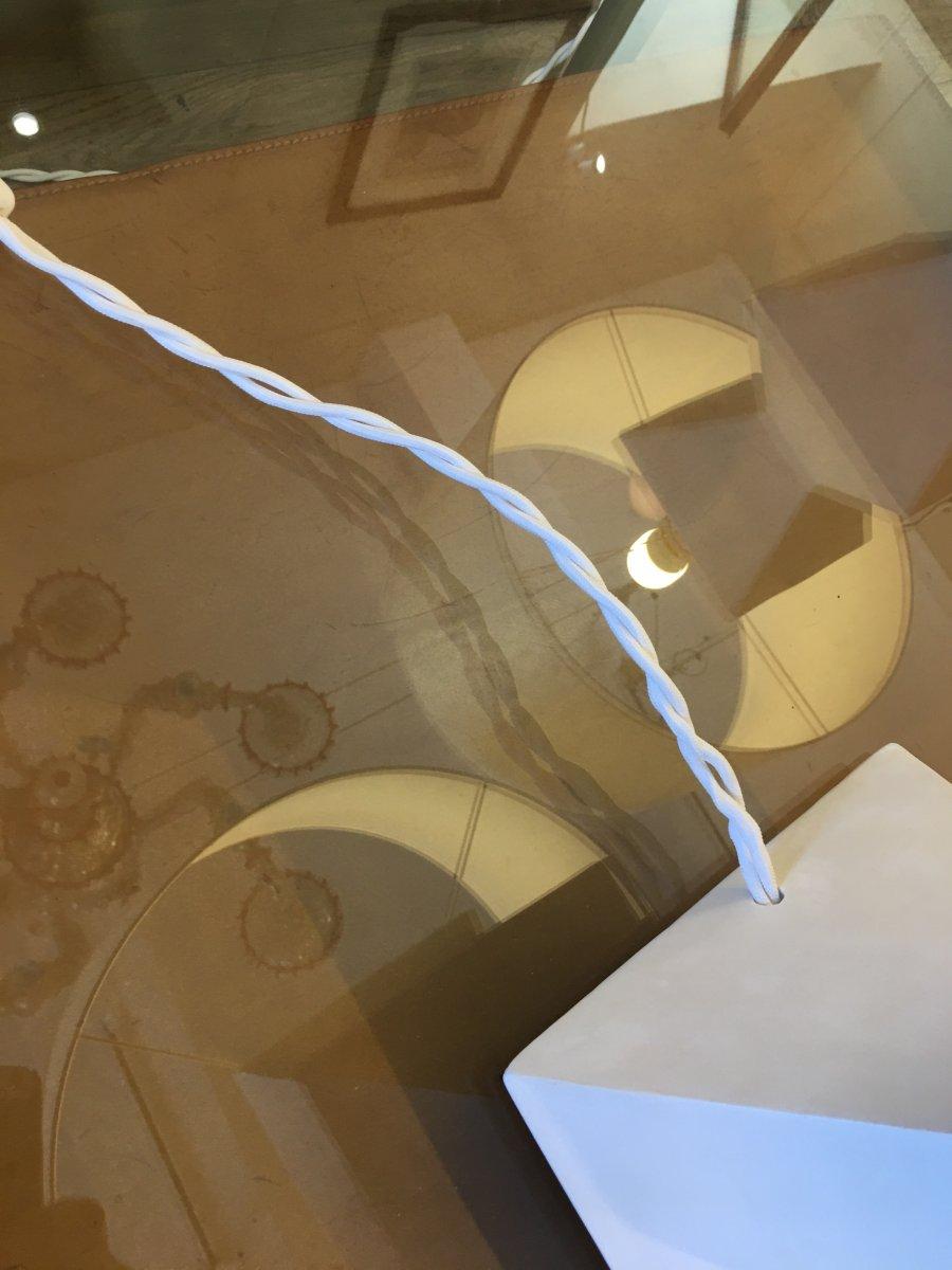 XXI secolo e contemporaneo Coppia di lampade in gesso, cubista, modernista in vendita
