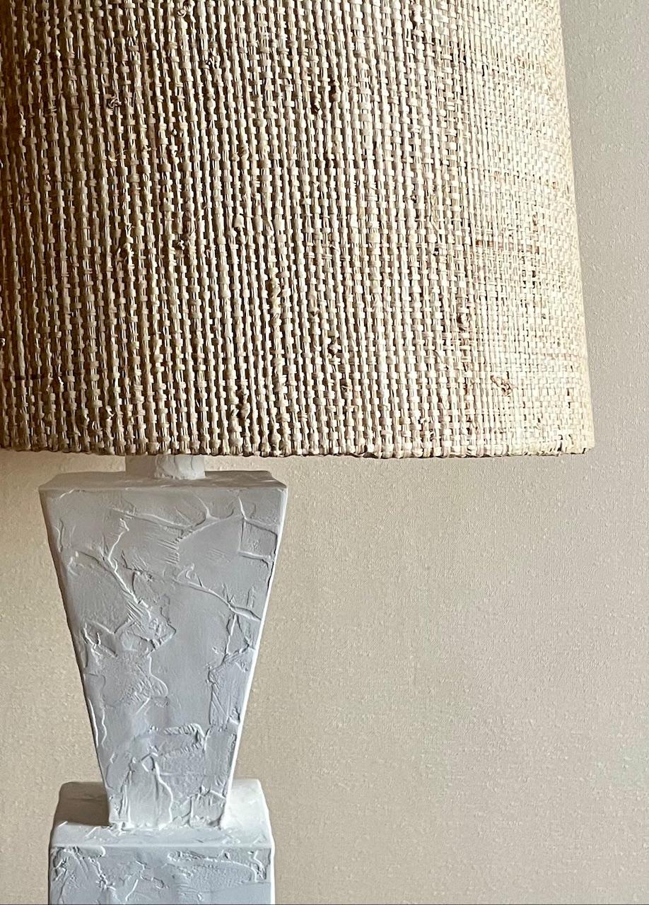 Paar Gipslampen aus Gips im Angebot 4
