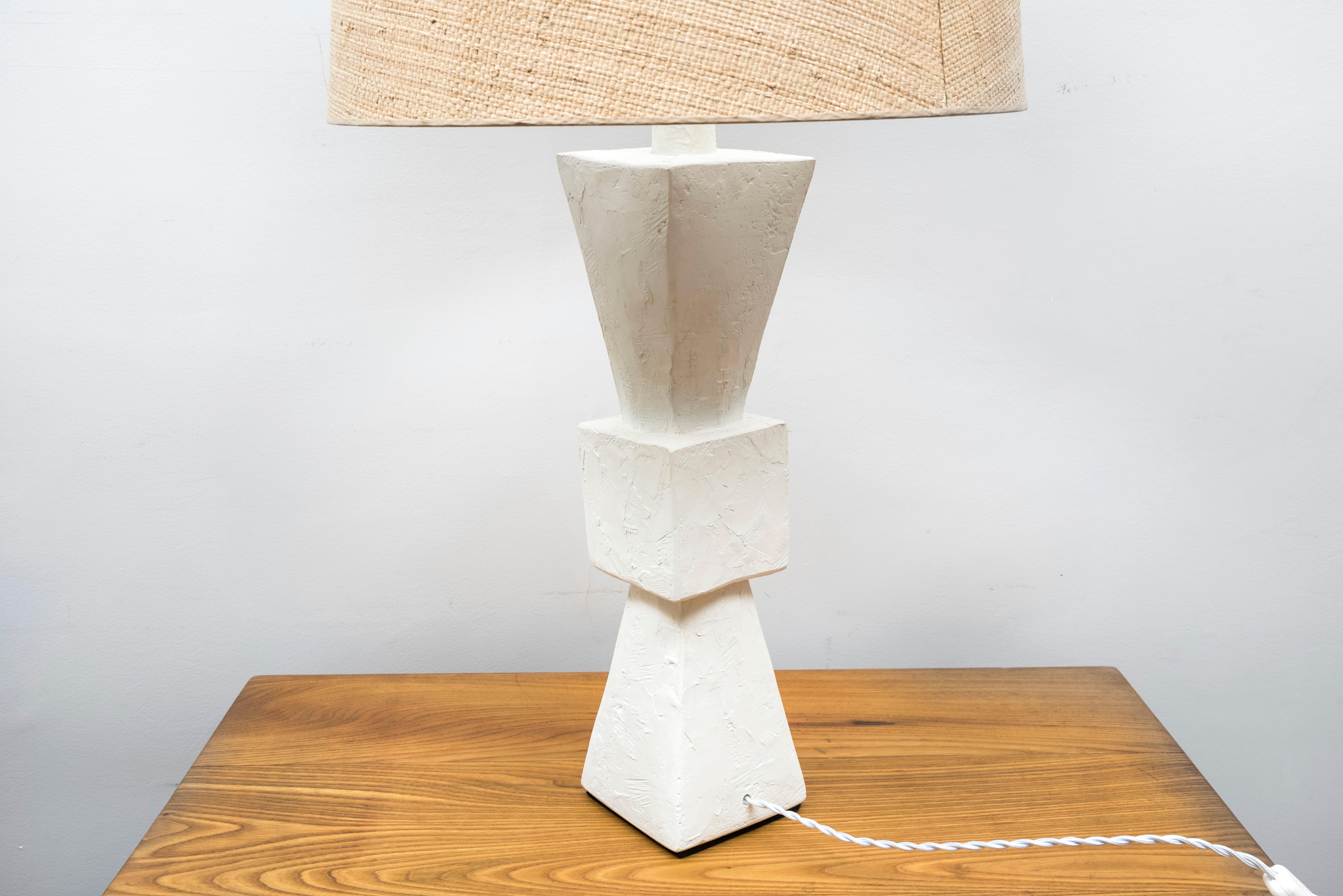 French Pair of Plaster Lamps