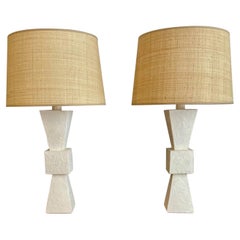 Pair of Plaster Lamps