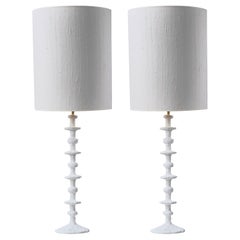 Pair of Plaster Lamps