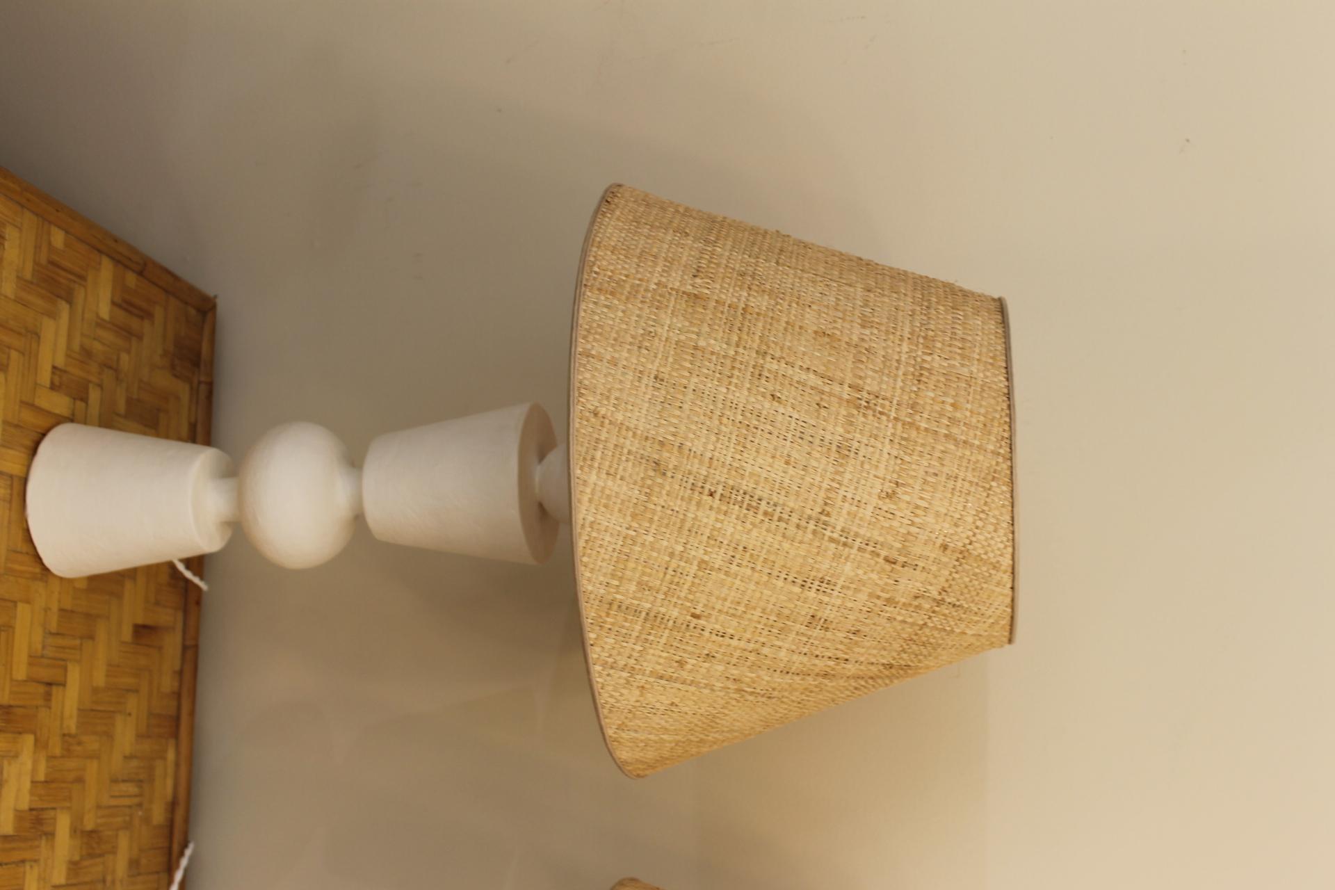 Paire de lampes en plâtre, à la manière de Jean Michel Franck en vente 10