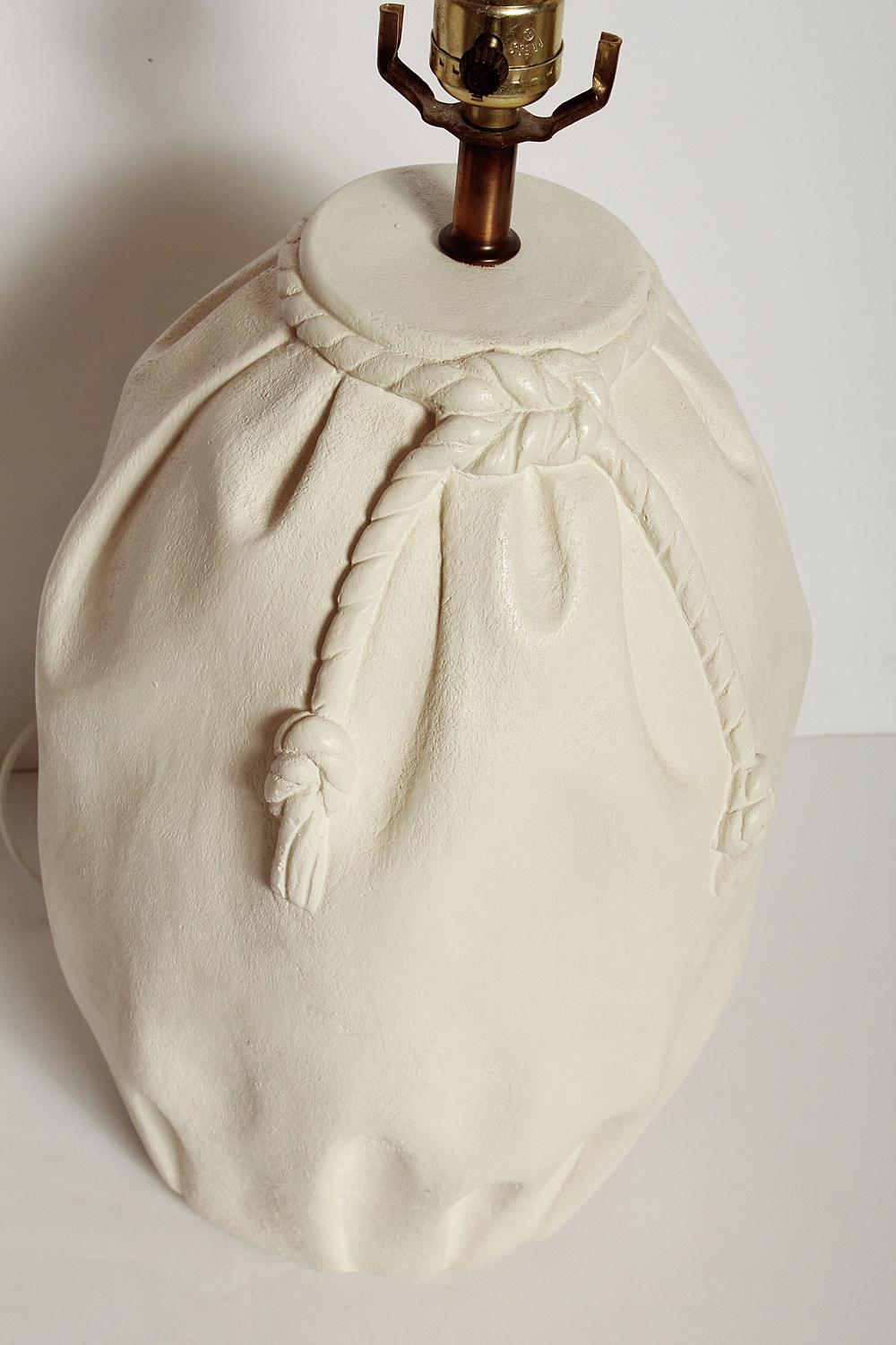 20th Century Pair of Plaster Lamps in the Manner of John Dickinson