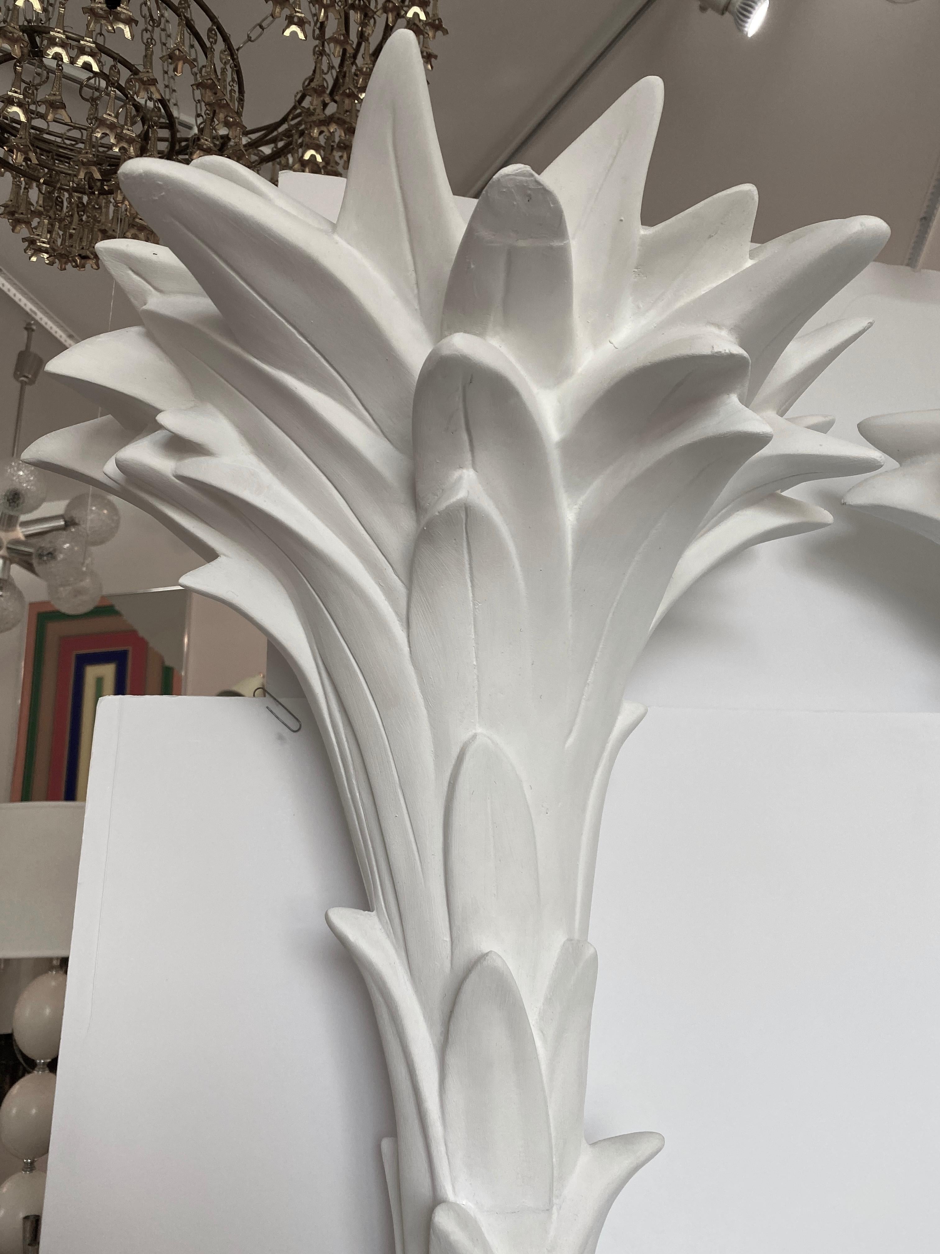 Pair of Plaster Palm Tree Form Torcheres Style of Dorothy Draper In Good Condition In West Palm Beach, FL