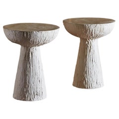 Used Pair of Plaster Pedestals