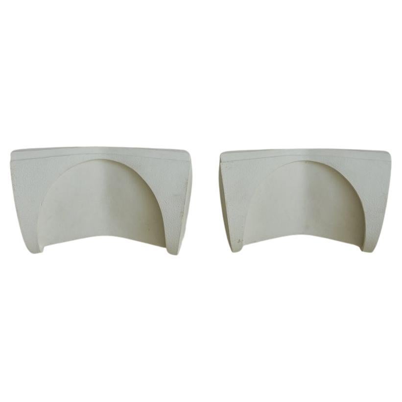 Pair of Plaster Sconces by Boyd, 1988 - 6 Pairs Available For Sale