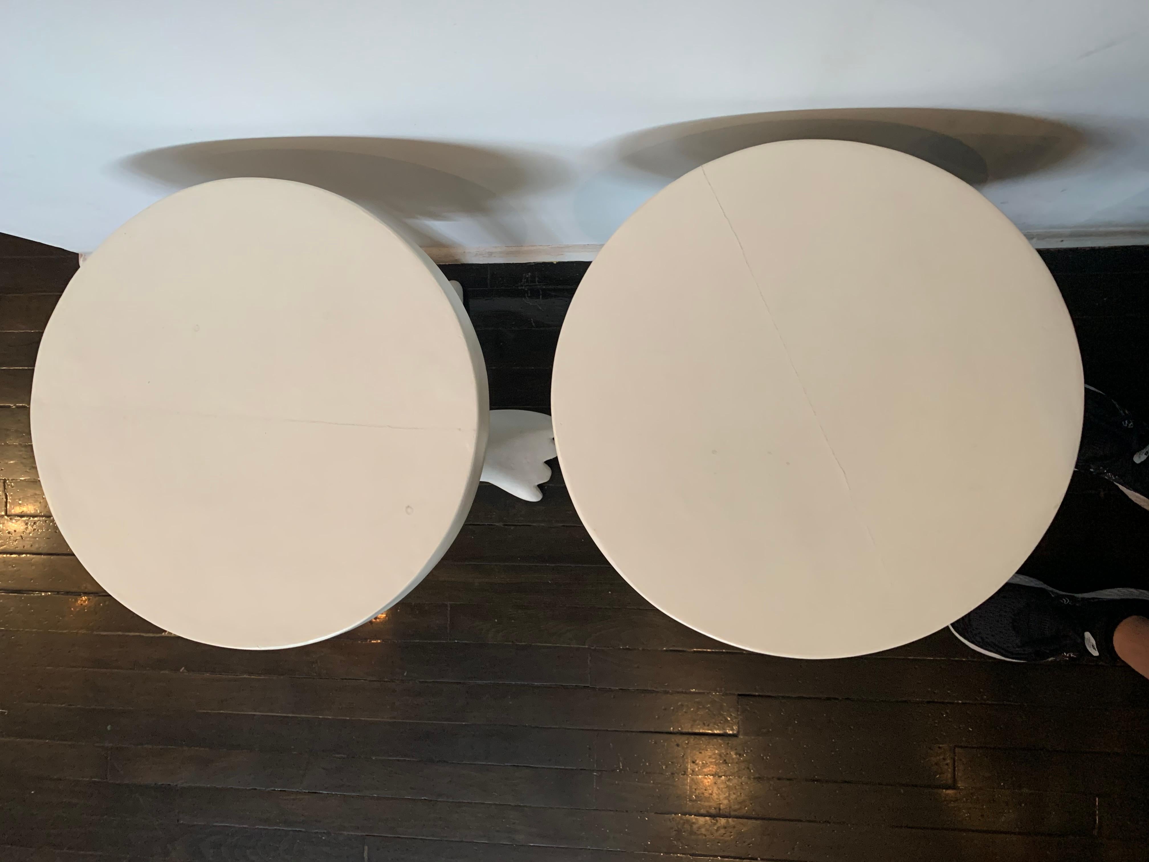 Contemporary Pair of Plaster Stools Attributed to John Reed Dickinson