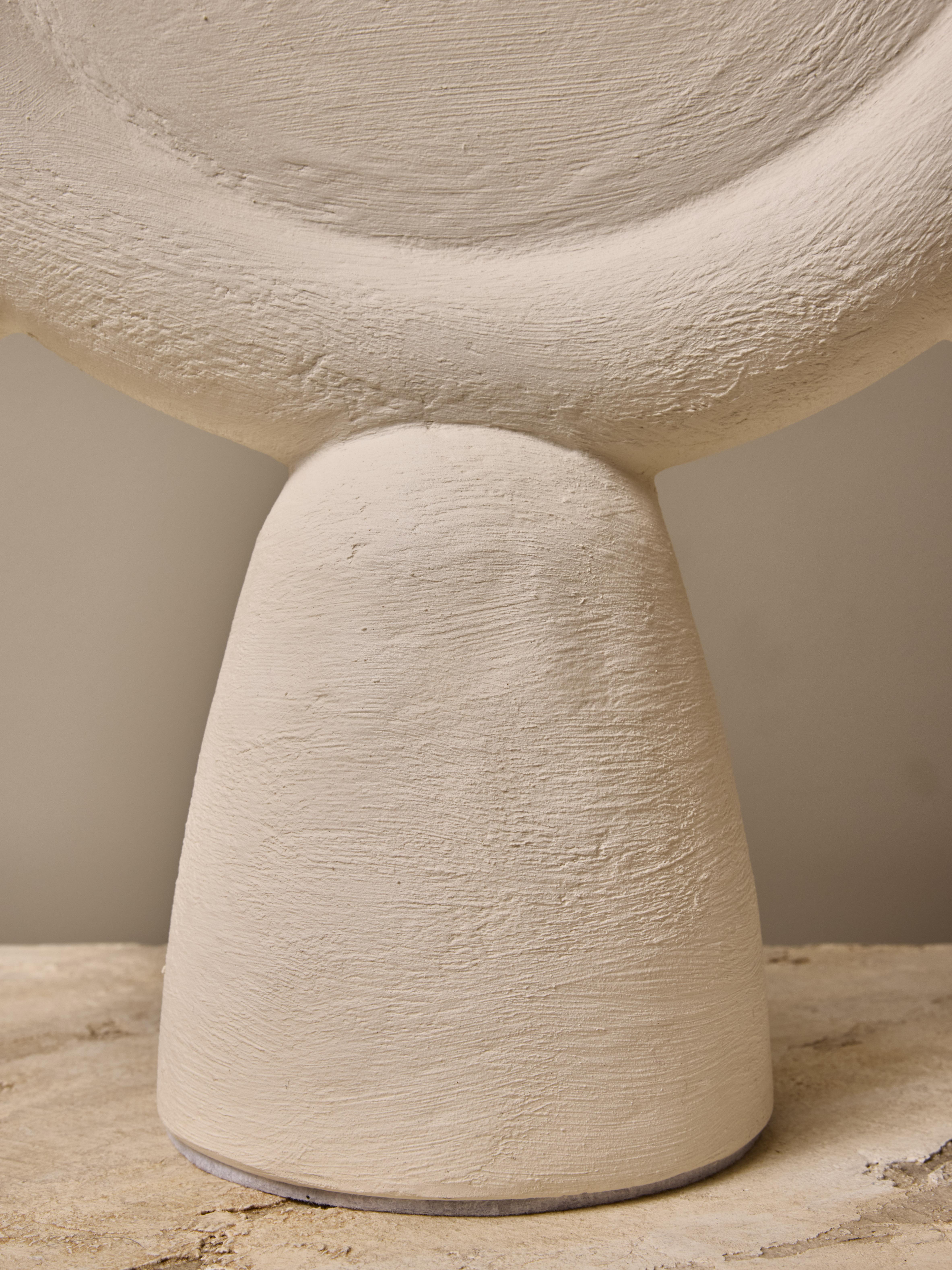 Contemporary Pair of Plaster Sunshine Table Lamps For Sale