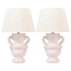 Pair of Plaster Table Lamps by Dorian