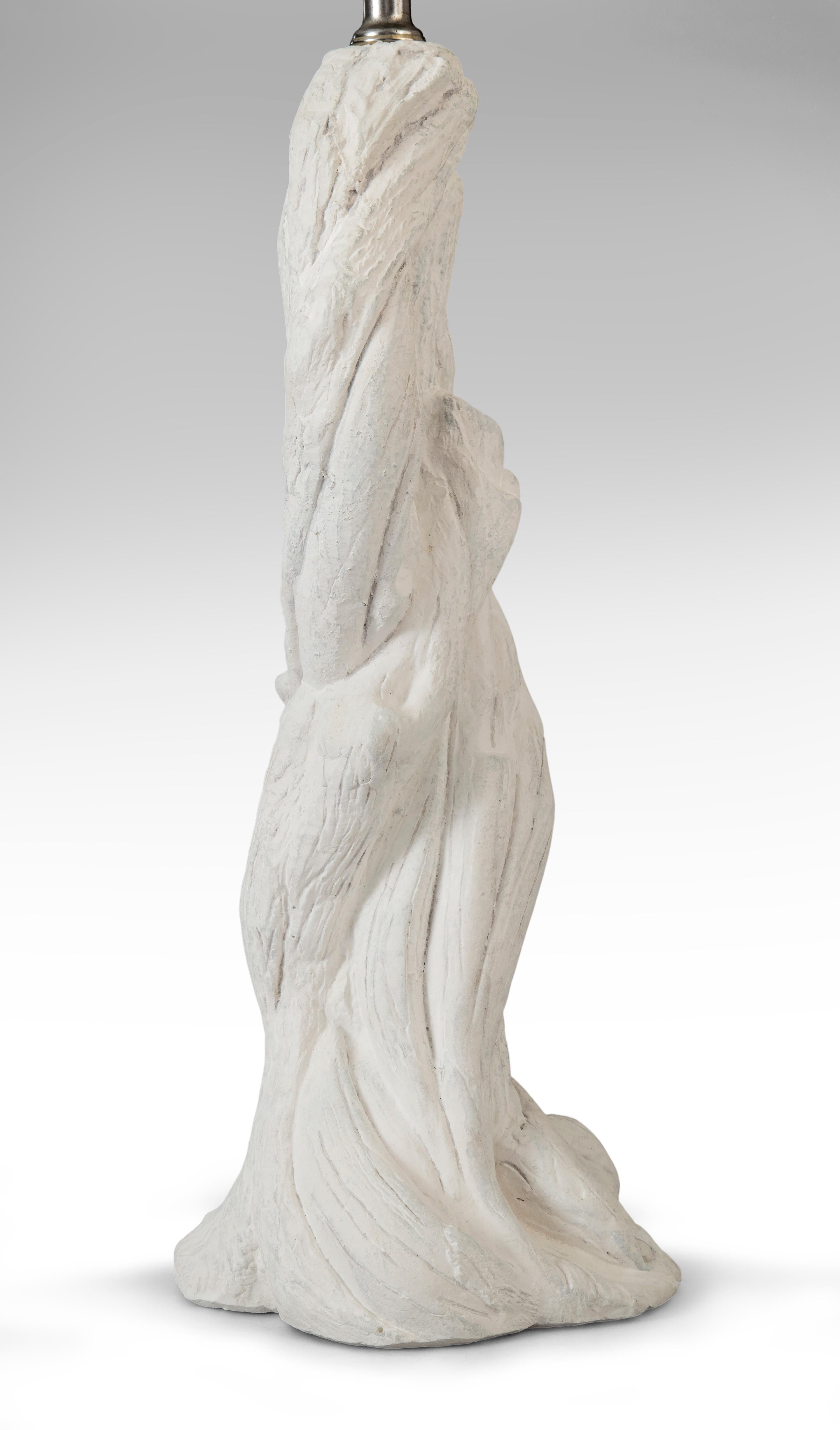 20th Century Pair of Plaster Tree Lamps in the Style of Serge Roche