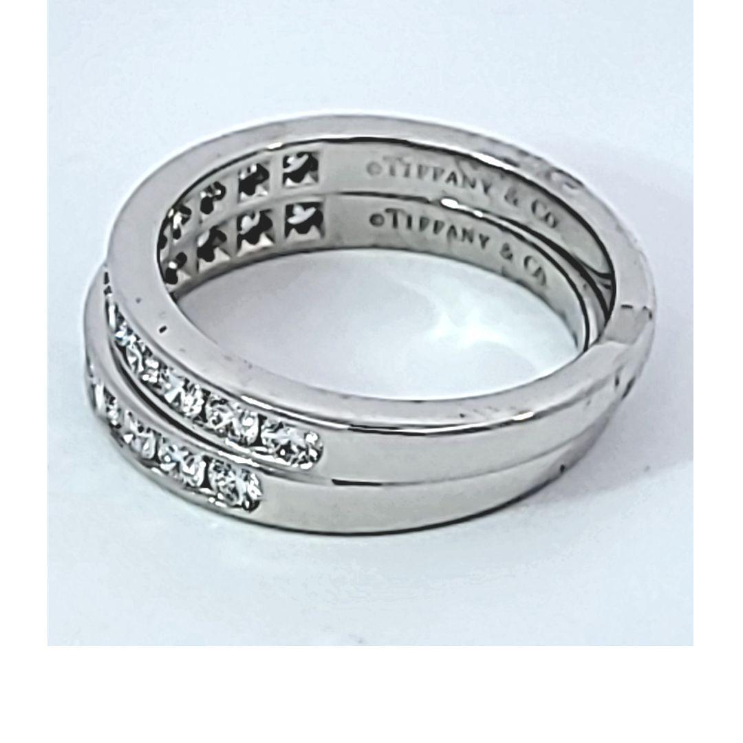 Pair of Platinum Diamond Rings by Tiffany & Co. 4