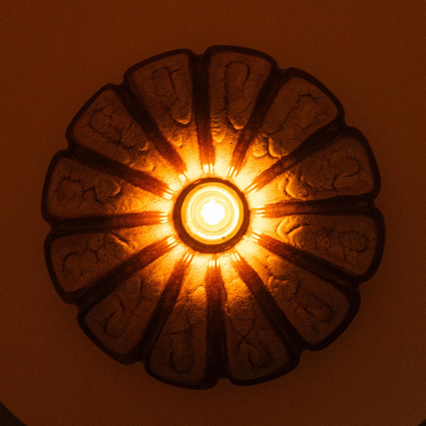 Paire de lampes murales ludiques en céramique, Danemark, 1970 en vente 7