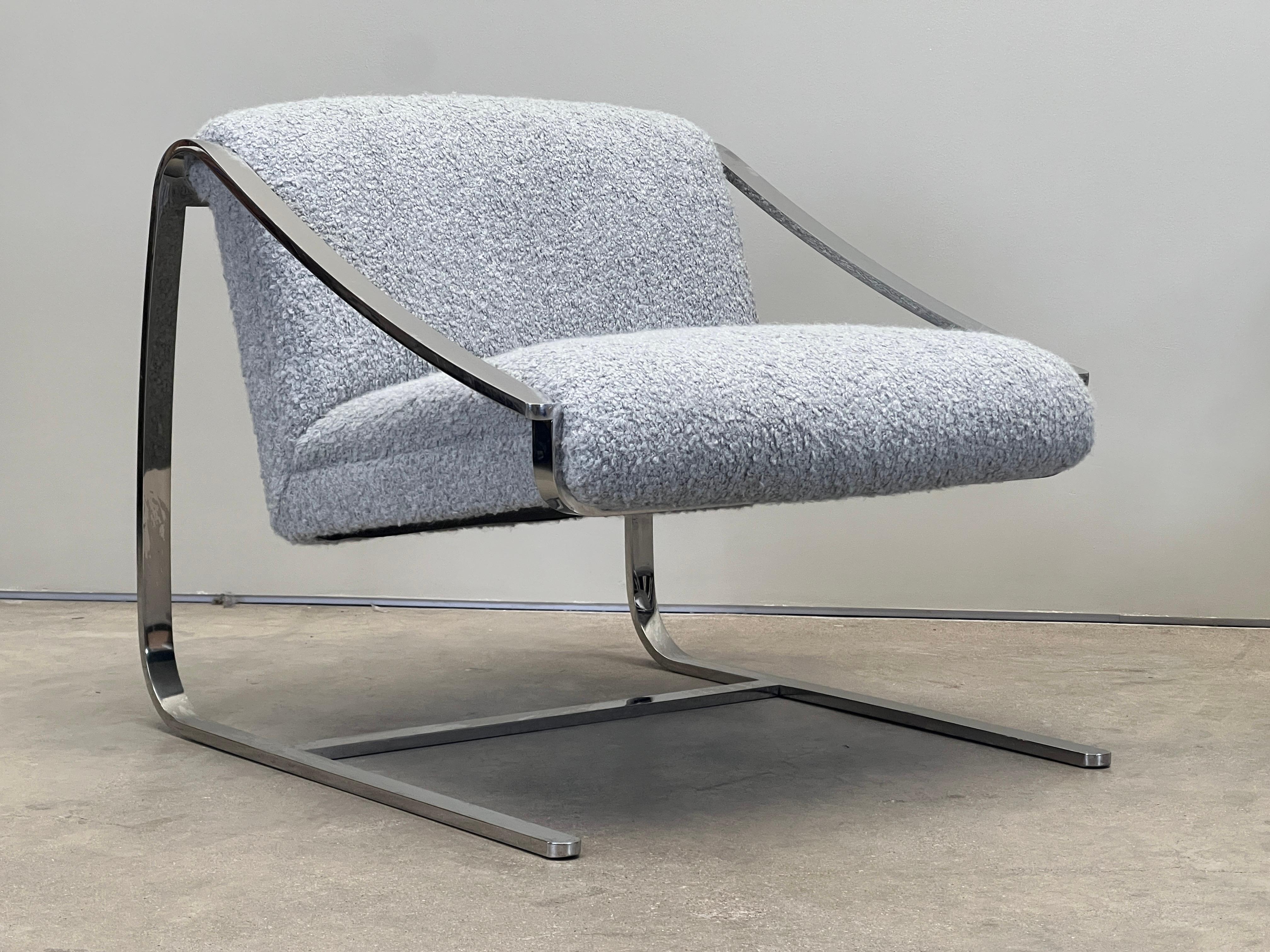 Pair of Plaza Chairs by Charles Gibilterra for Brueton 5