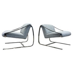 Pair of Plaza Chairs by Charles Gibilterra for Brueton