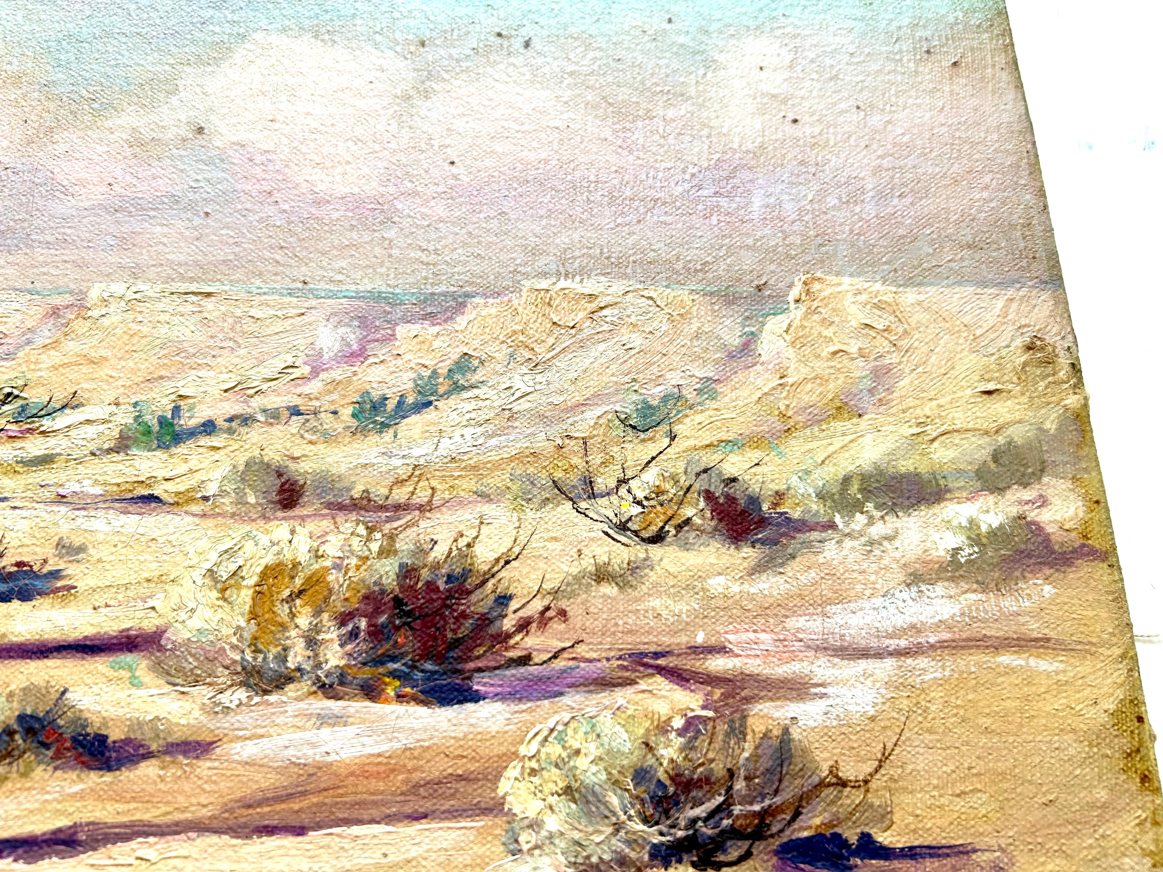 Pair of Plein-Air California Landscape Paintings Edward Langley   For Sale 1