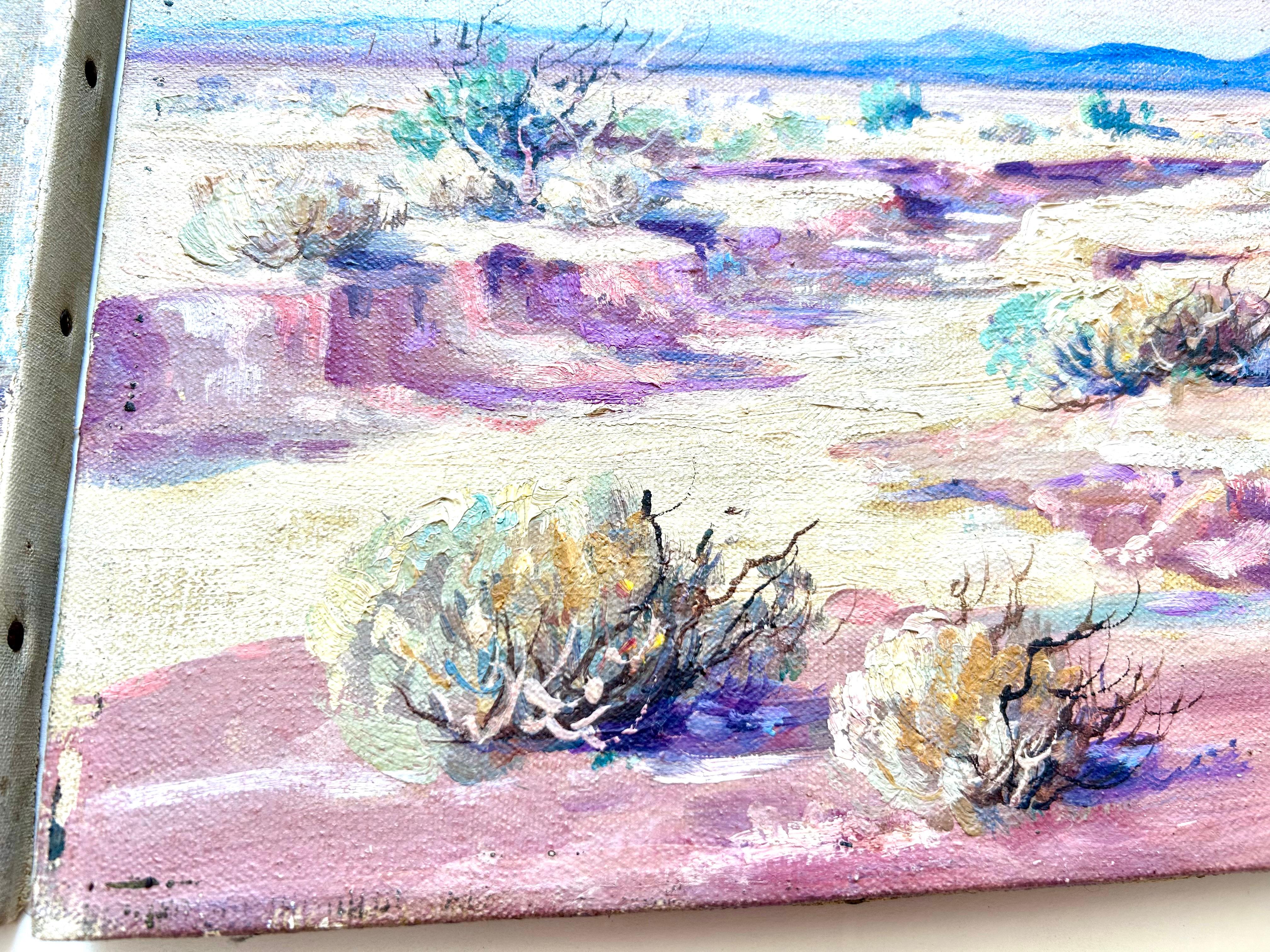 Pair of Plein-Air California Landscape Paintings Edward Langley   For Sale 2