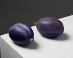 Pair of Plum Sculptures Designed by Kerstin Hörnlund for Rörstrand
